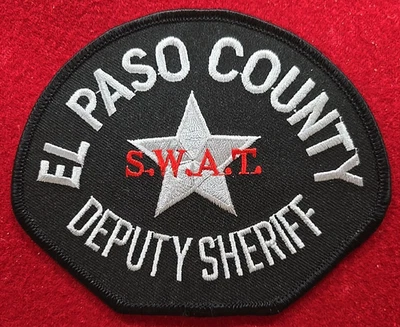 PARCHE DE POLICÍA DEL SHERIFF ADJUNTO SWAT TÁCTICAS ARMAS ESPECIALES CONDADO DE EL PASO COLORADO Foto 1 de 2