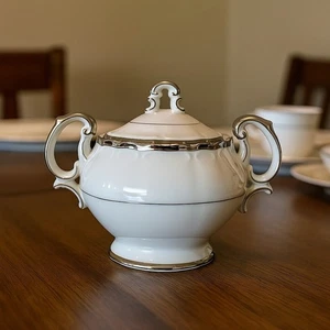 Vintage 60er Jahre Harmony House Fine China Silber Sonate Zuckerdose Made in Japan - Bild 1 von 10