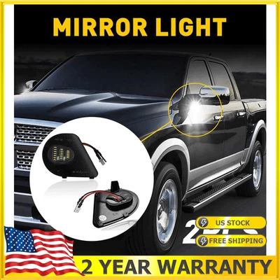 一对侧 LED 灯镜面水坑适合道奇 RAM 4500 5500 2011-2018 卡车灯 — 第 1/4 张图片
