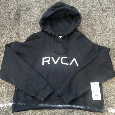 Sudadera con capucha corta para mujer Rvca nueva con etiquetas talla mediana Foto 1 de 3