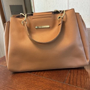 Steve Madden Kunstleder Medium Tote Handtasche Geldbeutel Tasche Beige/Hellbraun - Bild 1 von 13