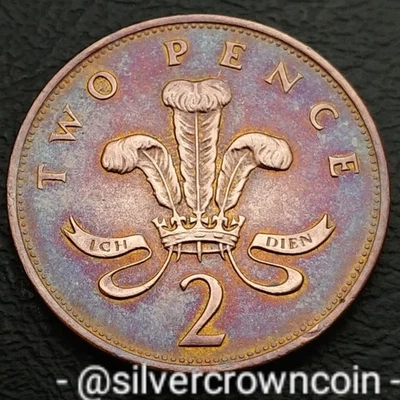 Great Britain 🇬🇧 UK 2 Pence 1992. KM#936. Bronze Two Cents coin. Welsh Plumes. - Image 1 of 4