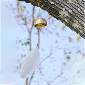 Small Wind Chimes Mini Wind Chimes Brass Hanging Wind Bell Lucky Clover Wind ... - Picture 1 of 7