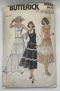 Butterick 1980er Schnittmuster #6053 Cottagecore Top Rock Größe 10 Brustumfang 32,5 - Bild 1 von 2