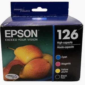 Epson 126 Ink Cartridge Set Cyan Magenta Yellow Black New Sealed 01/2025 - Picture 1 of 11