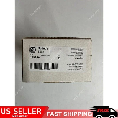 Allen-Bradley 1492-H5 Fusible Terminal Block Red LED New in box 1pcs US Free Tax - Image 1 of 4