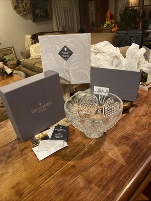 Waterford Crystal Wedding Heirloom Pedestal Bowl W/ box and Paperwork - image 1 of 4
