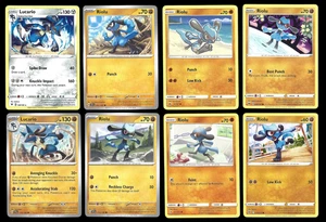 Lucario Riolu Set of 6 Collector Card Collection Cute Pokemon Rare English - Picture 1 of 3