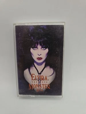 Elvira Presents Monster Hits Cassette 1994 Rhino Records White Tape - Image 1 of 4