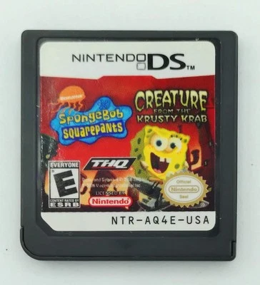 Spongebob Squarepants Creature From The Krusty Krab (Nintendo DS) Game Cartridge - Image 1 of 3