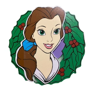 Vintage Disney Beauty and the Beast Belle Wood Christmas Ornament by Kurt Adler - Picture 1 of 3