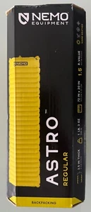 Nemo Astro Sleeping Pad Regular Green Backpacking 3.5" Thick - Picture 1 of 5