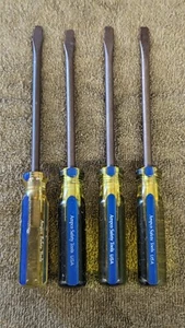 4 Ampco Safety Tools Slotted Flat Head Tip Shaft 5/16" S-49 BE-CU Non-Sparking - Picture 1 of 7