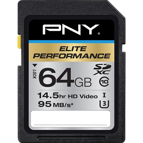 PNY 64G FS Elite GH5S 4K HD SD card for Panasonic GH5 GH4 G9 G7 G85 GX8 FZ2500  - Image 1 of 1