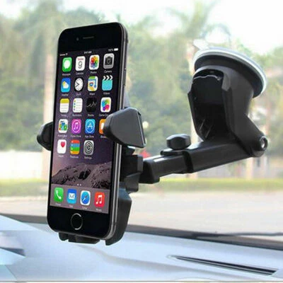 Universal Car Phone Holder 360 Windscreen Suction Mount GPS Stand Cradle - Image 1 of 4