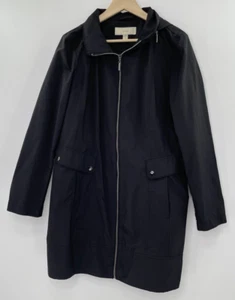 Lark & Ro Women's Black Standard Hooded Jacket Size Large - Picture 1 of 12