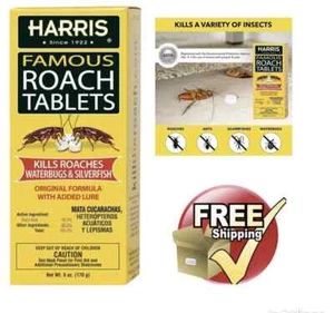 Cockroach Killer indoor Pesticide Roach Bait 145 Tablets Megabox Kid Pet Safe - Picture 1 of 12