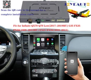 JoyeAuto Infiniti FX50 FX35 EX35 WiFi Wireless Apple CarPlay Wired Android Auto - Picture 1 of 8