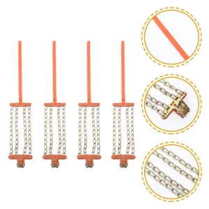 4 Pcs Durable Truck Tire Chains Car Wheel Snow Chains Winter Anti-skid Chains - Picture 1 of 12
