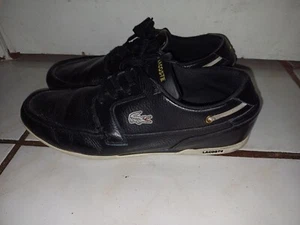 Lacoste schwarz Dreyfus AP SPM Herren Schuhe Größe USA 9,5 UK 8,5 EU 42,5 EUC - Bild 1 von 7