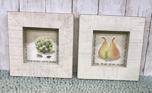 2,Cast Art Wall Decor Frames With Realistic Fruits ~ Lady Jayne Ltd. - Picture 1 of 16