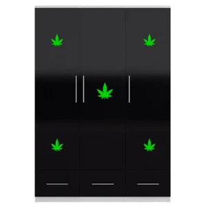5x Pegatinas Hoja de Marihuana Cannabis Ganja Hierba Hoja Rasta Calcomanía de Vinilo - Imagen 1 de 2