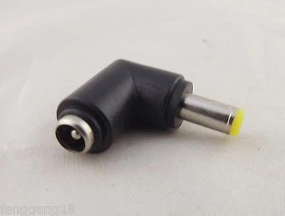 DC Power 5.5x 2.5mm Male Plug Right Angle To 5.5x 2.1mm Female Adapter Connector - Image 1 of 4