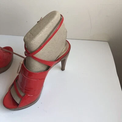 Zapatos de vestir de cuero rojo Carlo Pazolini Couture para mujer, Italia, talla 8, venta al por menor $678 Foto 1 de 4