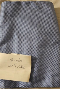Woven steel gray and blue textured fabric 2 yds. x 27 in wide - Picture 1 of 2