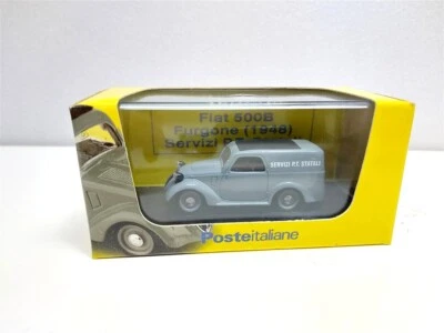 Fiat 500B Furgone Servizi P.T. Statali del 1948 - 1/43 Brumm Poste Italiane - Immagine 1 di 2
