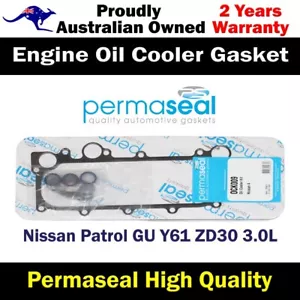 Permaseal Engine Oil Cooler Gasket Set For Nissan Patrol GU Y61 ZD30 3.0L - Picture 1 of 3