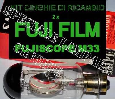SPECIALE FUJI FILM FUJICASCOPE M 33 ★ LAMPADA CXL 8 V 50 W + KIT 2 x CINGHIE - Immagine 1 di 4