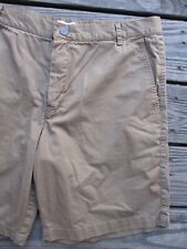 Sandro Paris authentic brown modern flap pocket flat front shorts 44 34