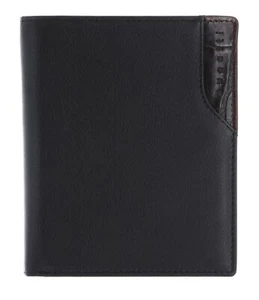 Cartera vertical Bugatti Corso DeLuxe With Flap negra nueva - Imagen 1 de 5