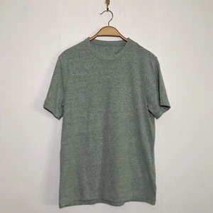 J. CREW T-Shirt Mens Small Green Linen Cotton Blend Stripes Factory Crewneck New - Picture 1 of 9