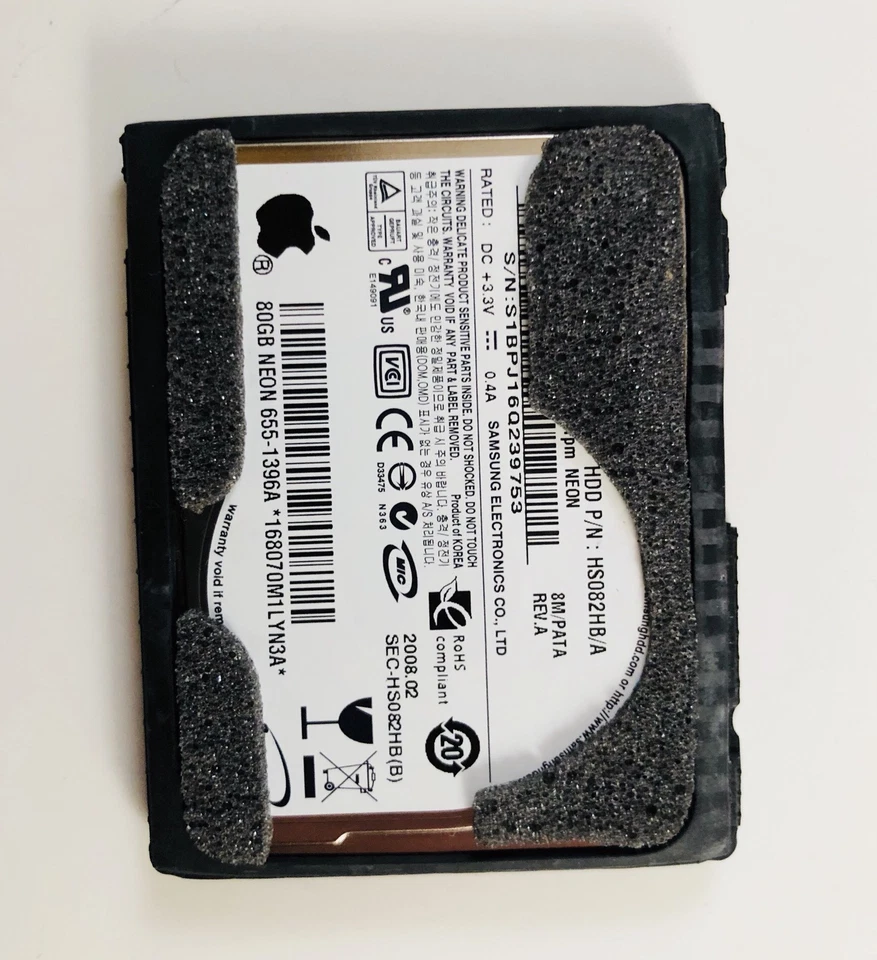 Apple 🍎80 Gb SSD Hard Drive for MacBook Air 13" (Late 2008/Early 2009) 661-4581 - Image 1 of 1