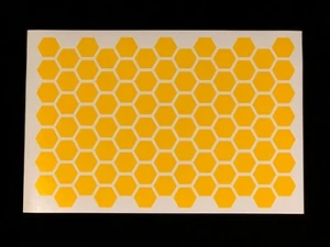 Hex Pattern Large 8" x 12" – High Heat Vinyl Stencil – Cerakote, Duracoat, etc - Picture 1 of 5