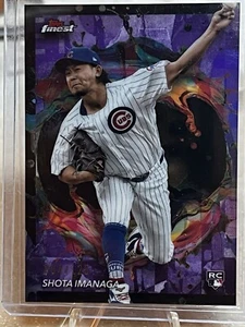 2024 Topps Finest Shota Imanaga 205 Rare Purple Oil Slick /125 - Picture 1 of 2
