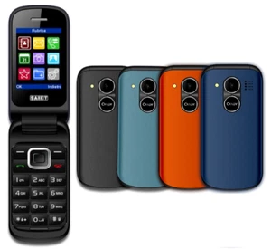 Telefono cellulare per anziani a CONCHIGLIA pieghevole flip dual sim gsm tasti - Foto 1 di 31