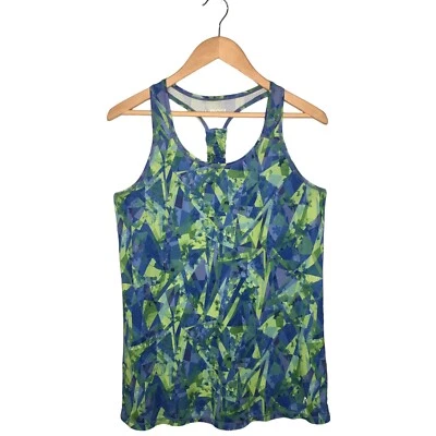 Camiseta sin mangas HEAD Tennis espalda deportiva cuello redondo verano logotipo verde azul M Foto 1 de 4