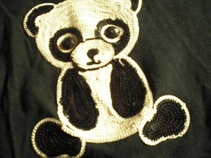 Tolles Mädchen Strick Kleid - Gr. 146-152 mit Pailletten Motiv Schwarz - Bild 1 von 7