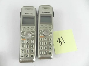 Partia (2) Panasonic KX-TGA402 1,9 GHz Bezprzewodowa słuchawka rozszerzająca Telefon - Zdjęcie 1 z 5
