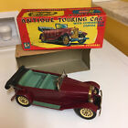 SSS OLD TIMER TIN TOURING CAR, FRICTION, REMOVABLE CANVAS TOP W/ORIGINAL BOX.