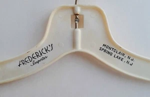 Vintage Dress Hanger Frederick's Montclair & Spring Lake NJ Upscale Women's Shop - Picture 1 of 10