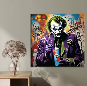 Joker Graffiti Limited Edition High Quality Home Decor Australian Made - Foto 1 di 3