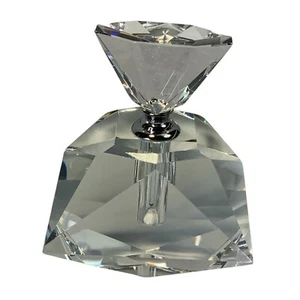 Sagebrook Home Clear Crystal Perfume Bottle 4.5in x 4in - Picture 1 of 13