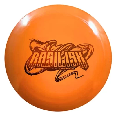 Divergent Discs Basilisk - Max Grip Plstic Disc Golf Distance Driver (Orange) - Image 1 of 2