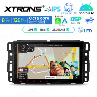 8" Android12 Car Play Stereo Radio GPS QLED 8+128GB 8Core WiFi For Chevrolet/GMC - Image 1 of 4
