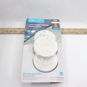 (3-Pk) Feit Under Cabinet Puck Light Dimmable Color Changing LED BPUCLPUCK5CCT/3 - Picture 1 of 4