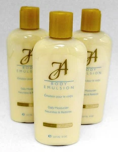 JOHN ABATE "BODY EMULSION" DAILY MOISTURIZER - LOT OF 3- 8Z BOTTLES -NEW- $34.RV - Picture 1 of 2
